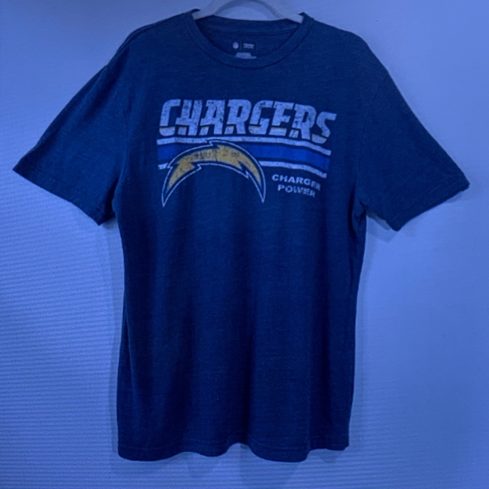 Chargers Men's Navy Graphic Tee - Team Logo Short Sleeve